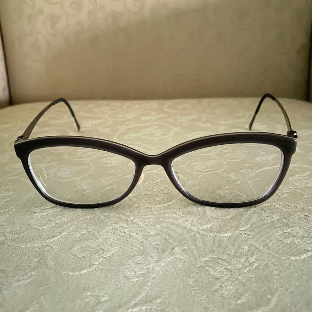 Lindberg No 093 Made In Denmark Eyeglasses Full Rim Cat Eye Eyeglasses